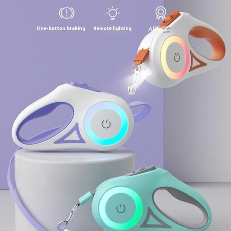 Automatic Retractable Dog Leash with LED Light - PawsiFypets