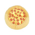 Durable pizza-shaped dog chew toy with pepperoni design, bite-resistant and plush