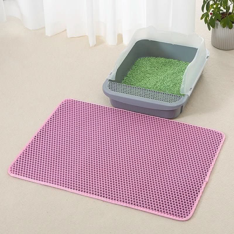 Waterproof Anti Splash Cat Litter Mat - Floor Protection & Easy Clean - PawsiFypets Cat Litter Accessories - Pink / 30x30CM PawsiFypets