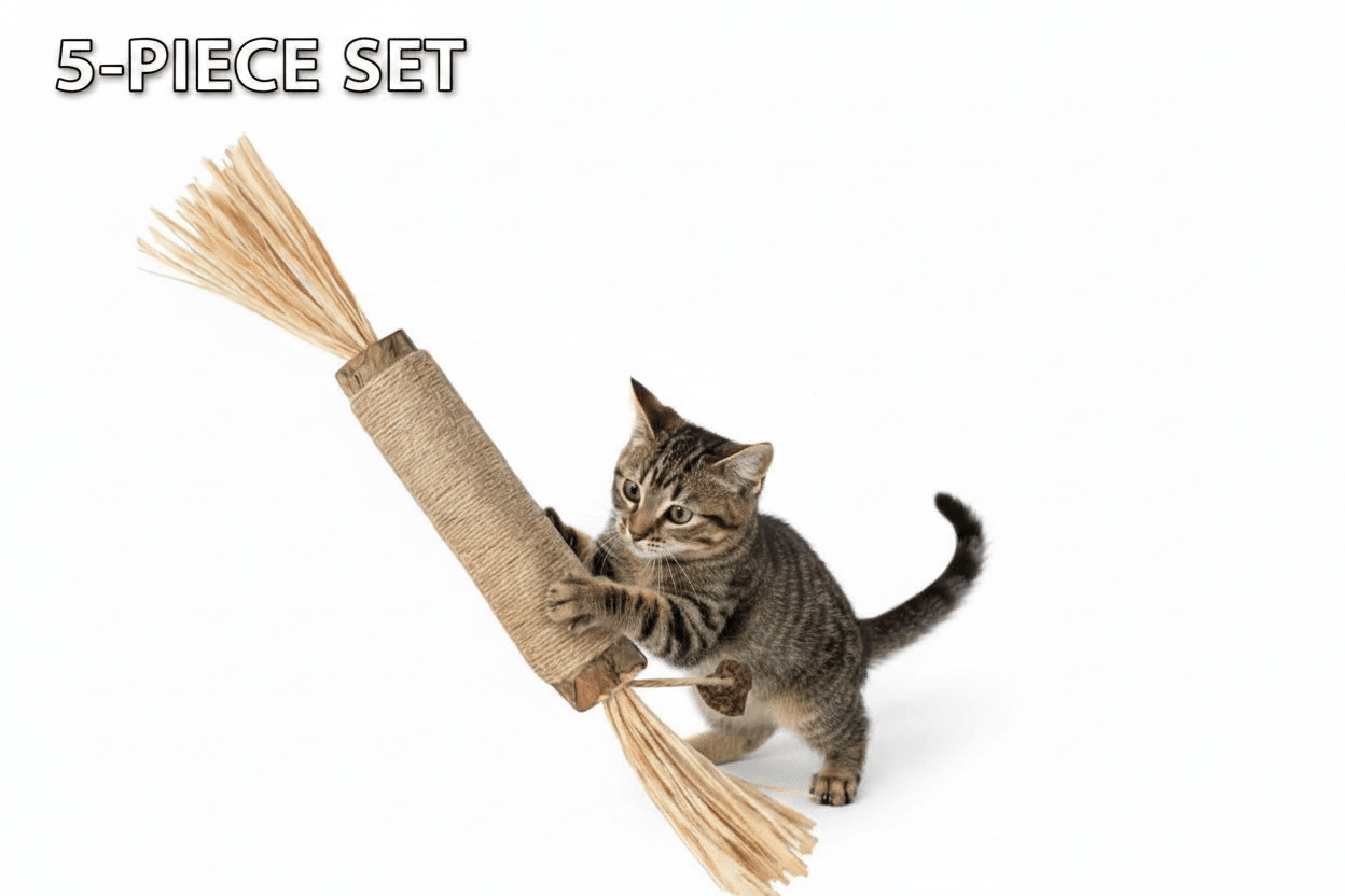 Catnip Teething Stick — Natural Dental Chew Toy for Healthy Teeth & Gums - PawsiFypets