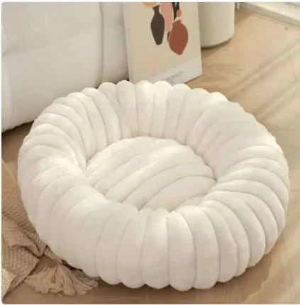 Cozy Cloud Plush Pet Bed - Ultra - Soft Round Bed for Dogs, Cats & Small Pets - PawsiFypets