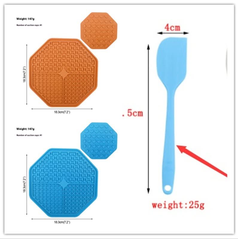 Silicone Dog Licking Mat - Anxiety Relief & Slow Feeding Enrichment Toy - PawsiFypets Dog Enrichment Toys - With Suction Cup / Set PawsiFypets