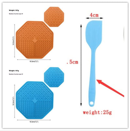 Silicone Dog Licking Mat - Anxiety Relief & Slow Feeding Enrichment Toy - PawsiFypets Dog Enrichment Toys - With Suction Cup / Set PawsiFypets