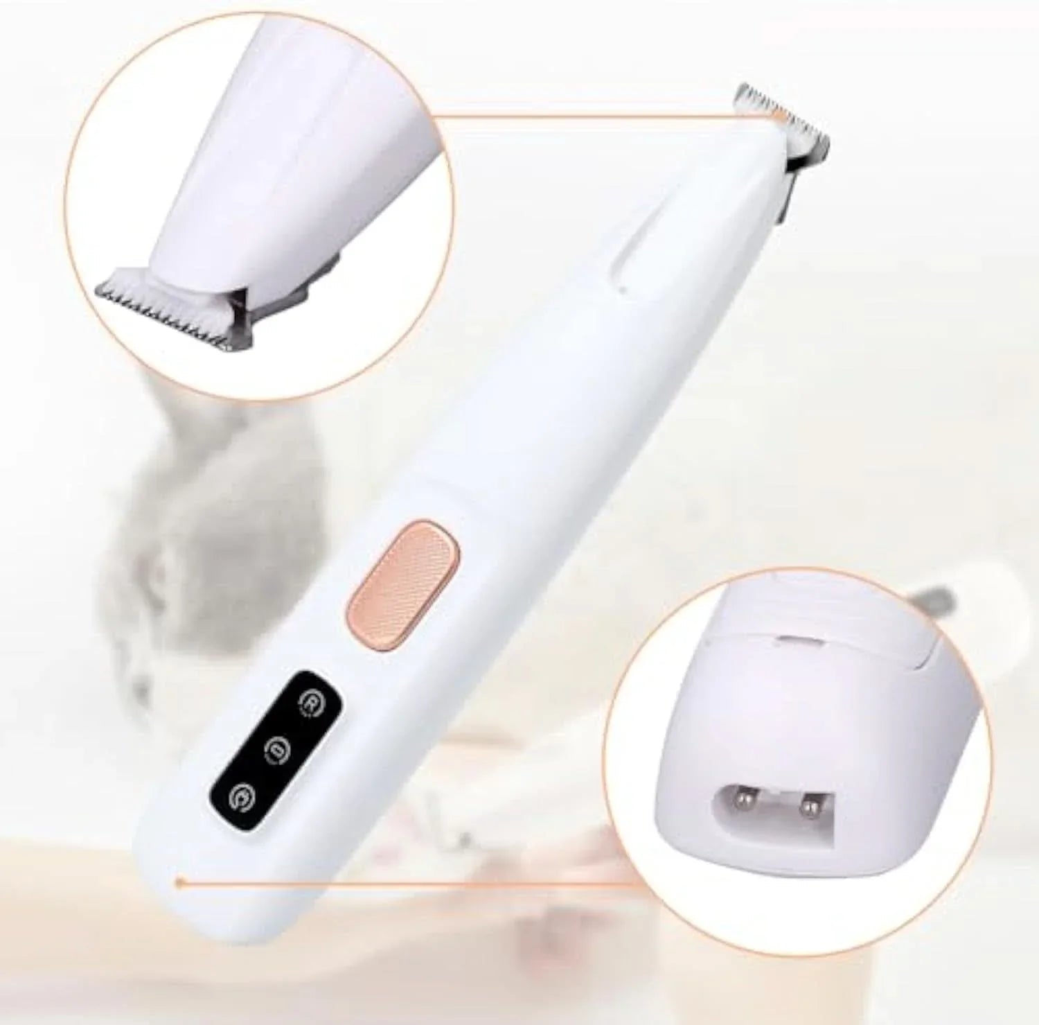 Electric Pet Paw Trimmer with LED Light - Rechargeable Low - Noise Nail Clipper - PawsiFypets