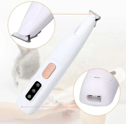 Electric Pet Paw Trimmer with LED Light - Rechargeable Low - Noise Nail Clipper - PawsiFypets