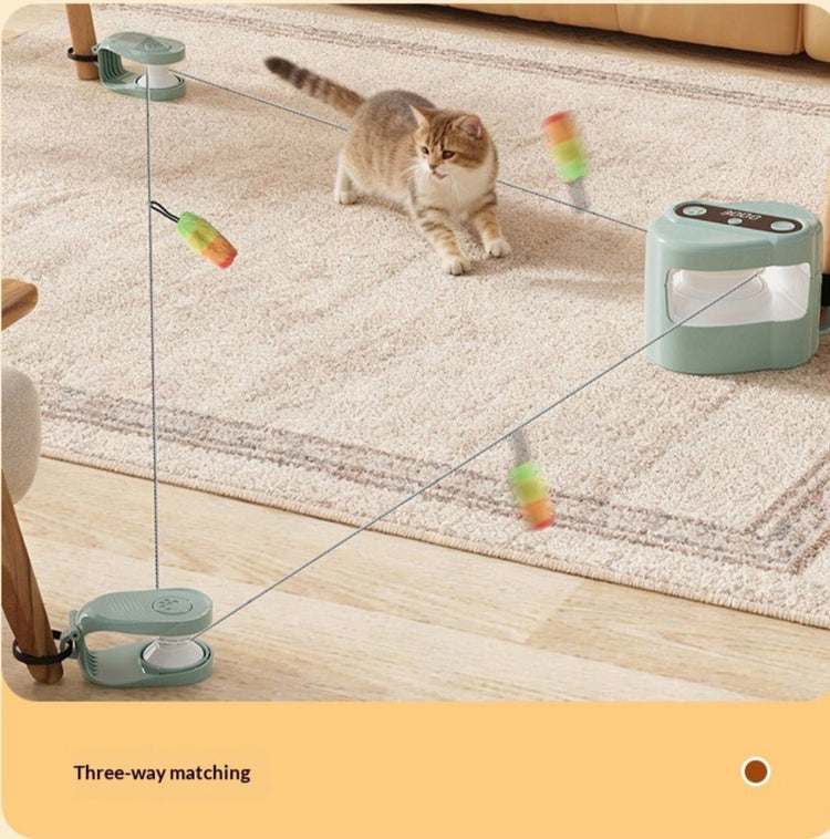 Electric Remote - Control Teaser Rod with Sound & Ball | interactive pet toy shop - PawsiFypets
