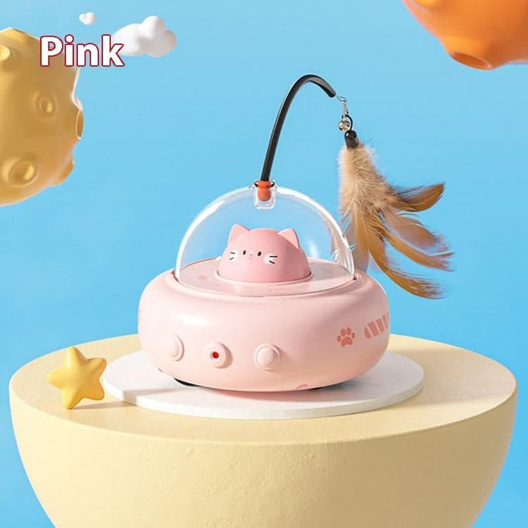 Electric Smart UFO Cat Teaser Toy - PawsiFypets