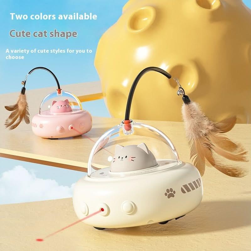 Electric Smart UFO Cat Teaser Toy - PawsiFypets