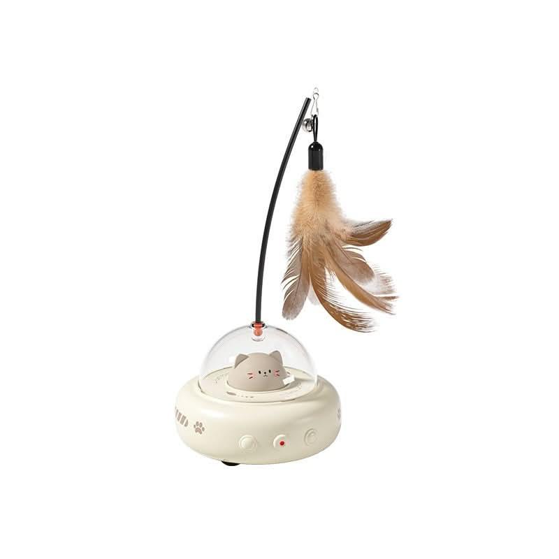 Electric Smart UFO Cat Teaser Toy - PawsiFypets