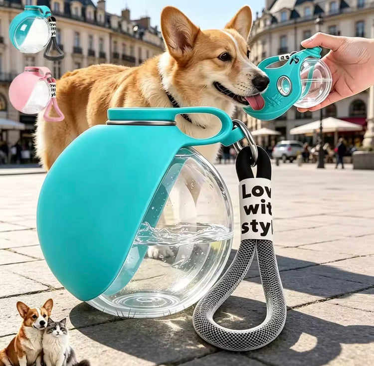 Pawsify™ 2 in 1 Portable Dog Water Bottle – Leak - Proof Travel Water Bottle for Dogs - PawsiFypets