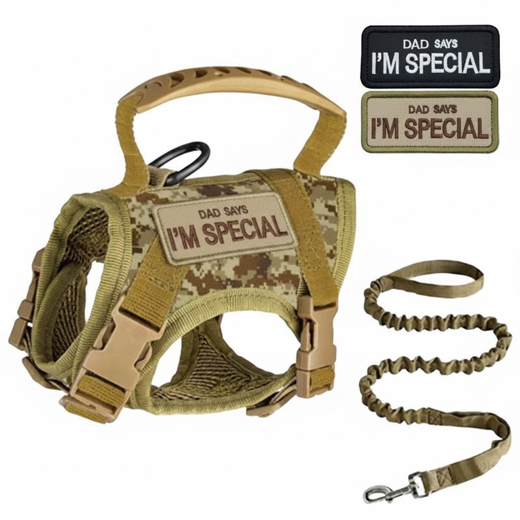 Pawsify™ Escape - Proof Tactical Cat Harness & Leash Set with Handle - PawsiFypets