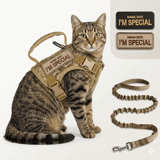 Pawsify™ Tactical escape-proof cat harness for outdoor adventures Pawsifypets