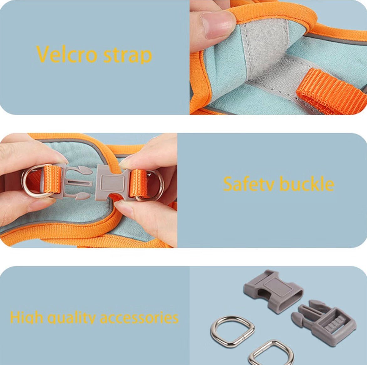 Pawsify™ Step-In Anti-Escape Reflective Cat Harness & Leash is perfect for outdoor adventures - PawsiFypets