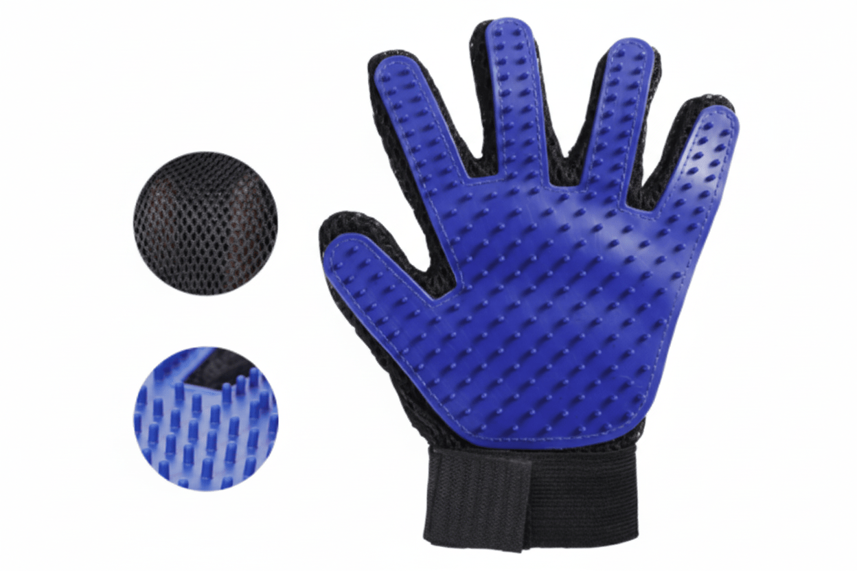 Pet Grooming Glove & Comb Set | Shedding Tool for Cats & Dogs - PawsiFypets