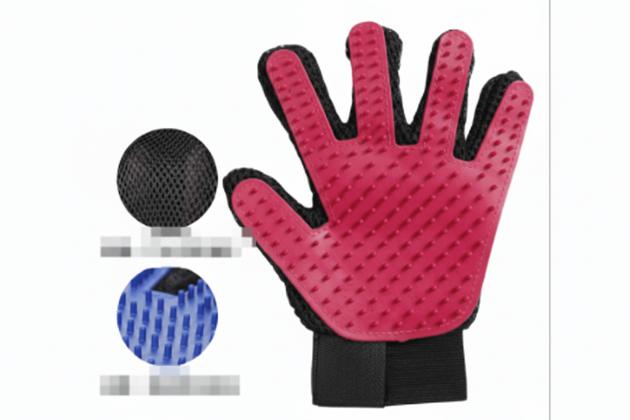 Pet Grooming Glove & Comb Set | Shedding Tool for Cats & Dogs - PawsiFypets