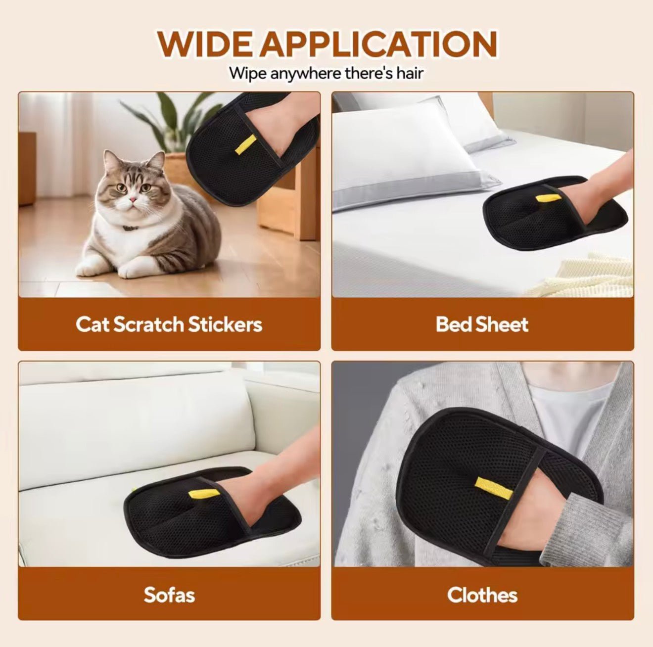 Pet Hair Remover Gloves - PawsiFypets