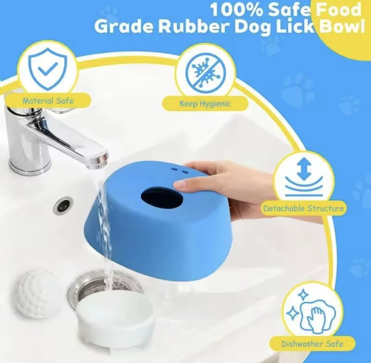 Pet Liquid Non - Slip Bone Broth Dog Licking Bowl - PawsiFypets