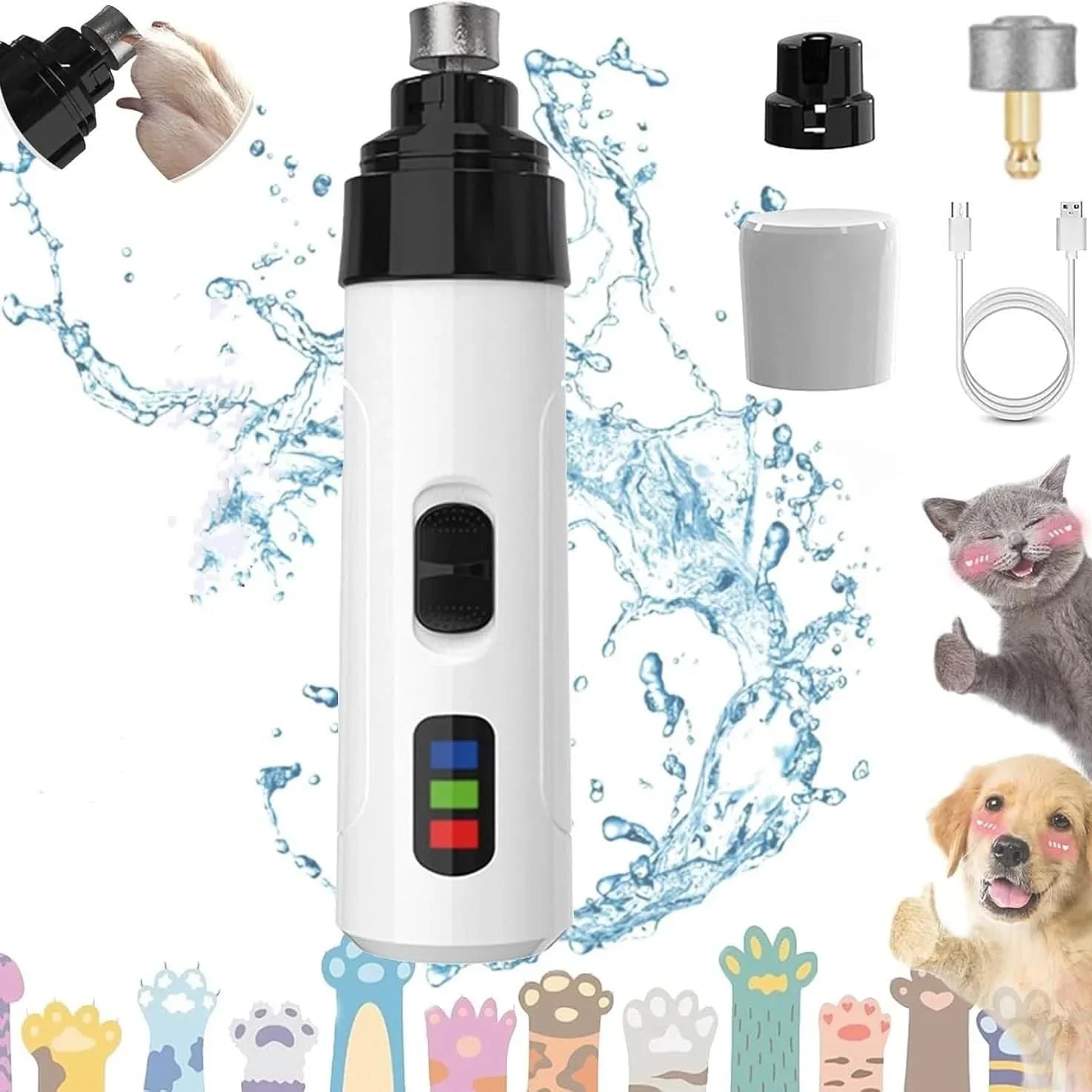 Pet Nail Grinder – Safe, Low - Noise Electric Clipper for Dogs & Cats - PawsiFypets