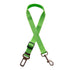 Green adjustable dog car seat belt with metal buckle and clip for pet safety
