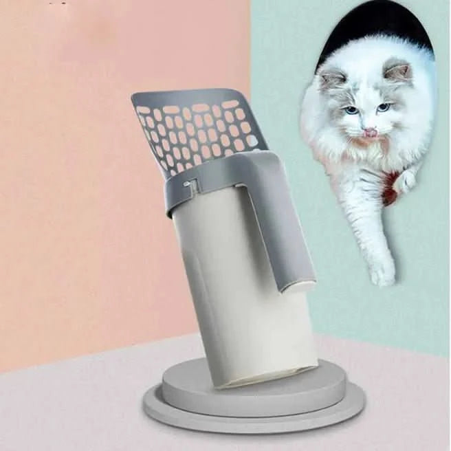 Cat Litter Scoop Set - Plastic - PawsiFypets - New Grey White PawsiFypets