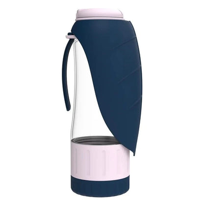 Travel 2-in-1 Bottle Water & Food Bowl - PawsiFypets - Blue powder / one size PawsiFypets
