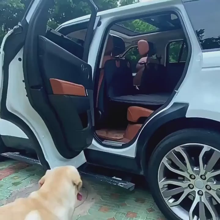 a video playing showing how is easy ti install and use dog car seat cover free shipping at automatic 10% off at checkout   pawsifypets shop now