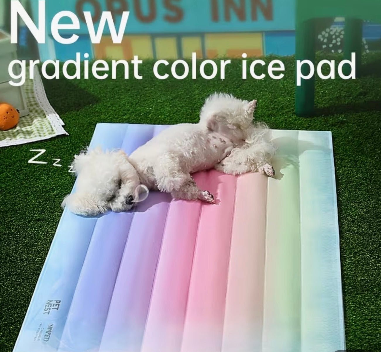 Rainbow Ice Nest Pet Cooling Mat - PawsiFypets