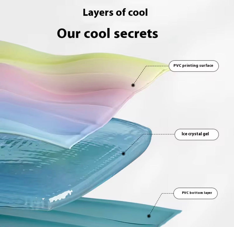 Rainbow Ice Nest Pet Cooling Mat - PawsiFypets