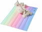 Rainbow Ice Nest Pet Cooling Mat - PawsiFypets