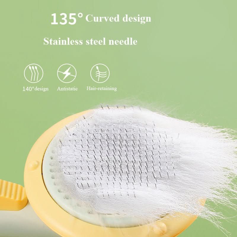 Self-Cleaning Pet Brush - Hair Removal Comb for Dogs & Cats with Easy Release - PawsiFypets Pet Grooming Tools - Blue PawsiFypets