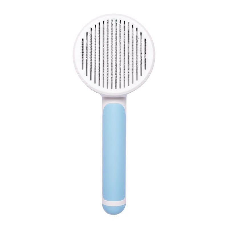 Self-Cleaning Pet Brush - Hair Removal Comb for Dogs & Cats with Easy Release - PawsiFypets Pet Grooming Tools - Blue PawsiFypets