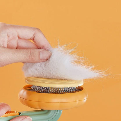 Self-Cleaning Pet Brush - Hair Removal Comb for Dogs & Cats with Easy Release - PawsiFypets Pet Grooming Tools - Blue PawsiFypets