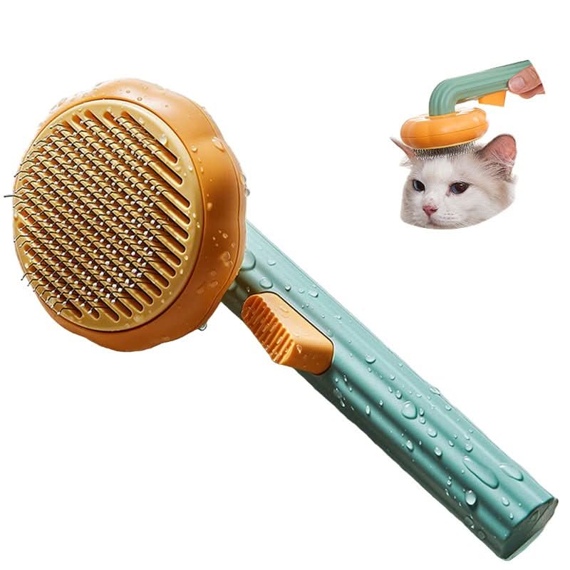 Self-Cleaning Pet Brush - Hair Removal Comb for Dogs & Cats with Easy Release - PawsiFypets Pet Grooming Tools - Blue PawsiFypets