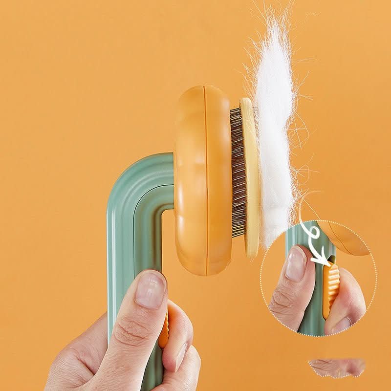Self-Cleaning Pet Brush - Hair Removal Comb for Dogs & Cats with Easy Release - PawsiFypets Pet Grooming Tools - Blue PawsiFypets