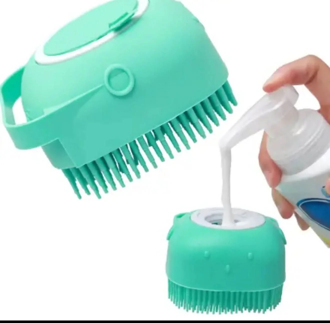 Silicone Pet Bath Brush - Gentle Massage Grooming Tool for Dogs & Cats - PawsiFypets