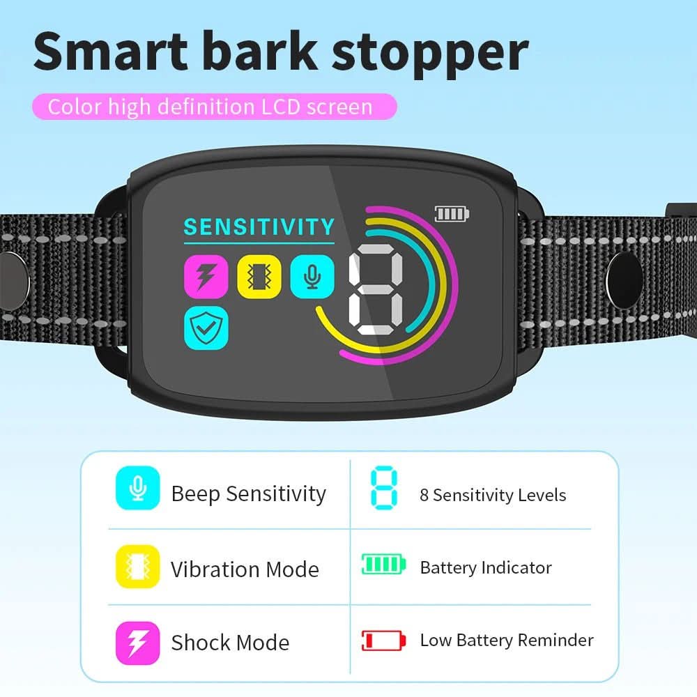 Smart Anti-Bark Fog Collar - PawsiFypets Pets Care - Black PawsiFypets