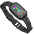 Black dog collar with digital display on a white background Pawsifypets
