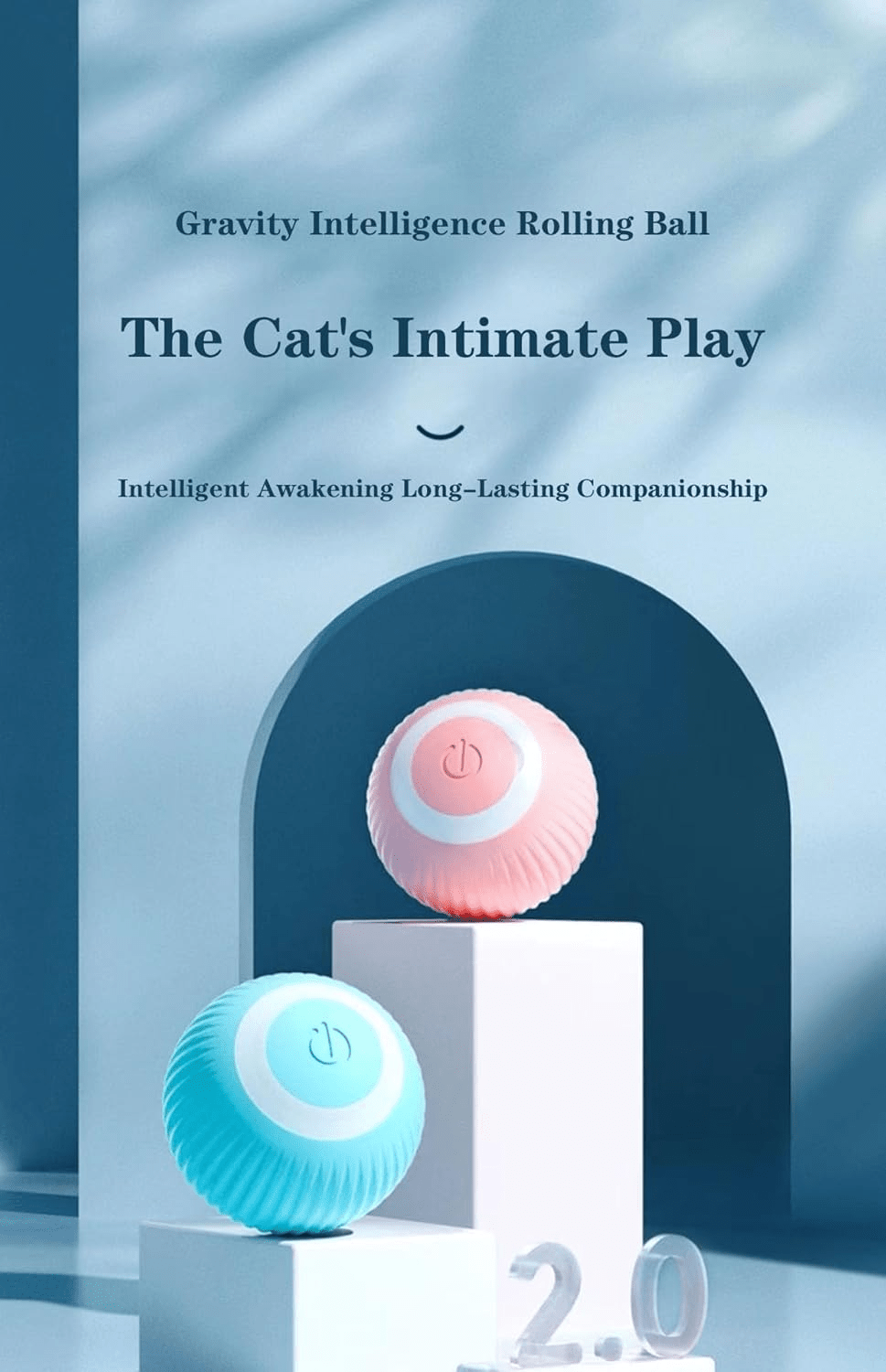 Smart Electric Pet Rolling Ball - PawsiFypets - Pink PawsiFypets