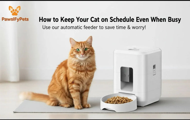 WiFi Smart Pet Feeder with HD Camera & App-Controlled Dispenser, Two-Way Audio - Remote Feeding - PawsiFypets