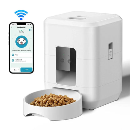 WiFi Smart Pet Feeder with HD Camera & App-Controlled Dispenser, Two-Way Audio - Remote Feeding - PawsiFypets
