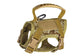Tactical dog harness with camouflage pattern on a white background Pawsifypets 