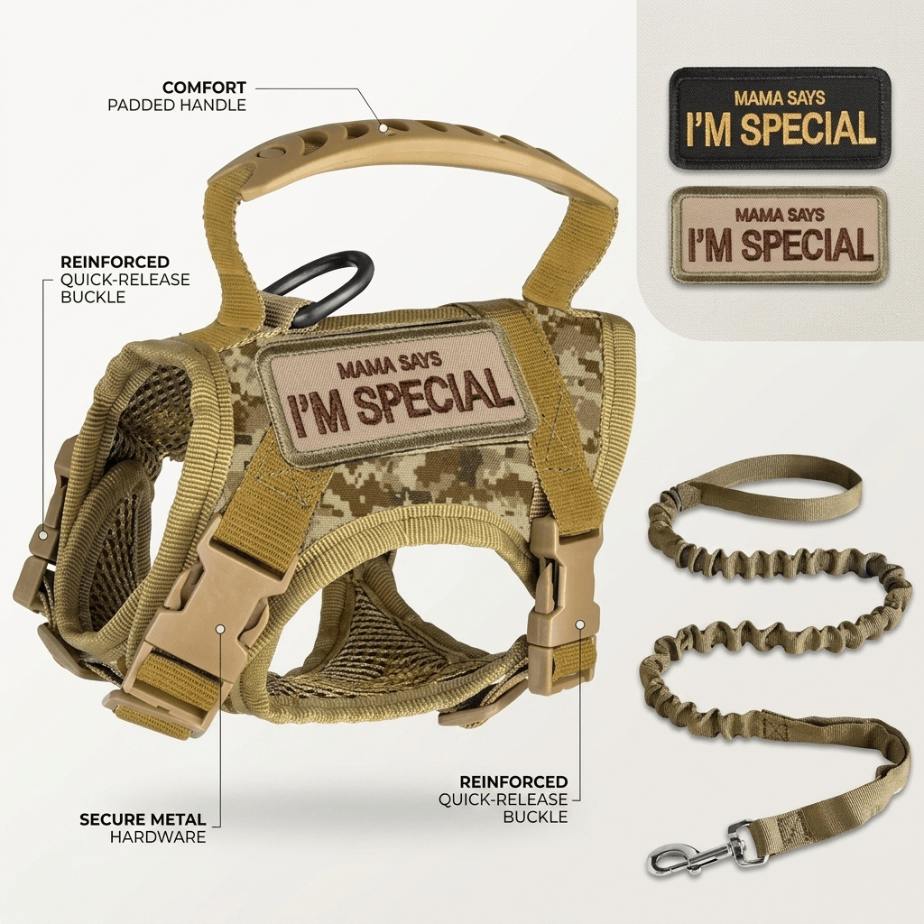 Tactical Cat Chest Harness - Escape - Proof Adventure Vest - PawsiFypets