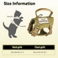 Dog harness with size chart on a white background Pawsifypets 