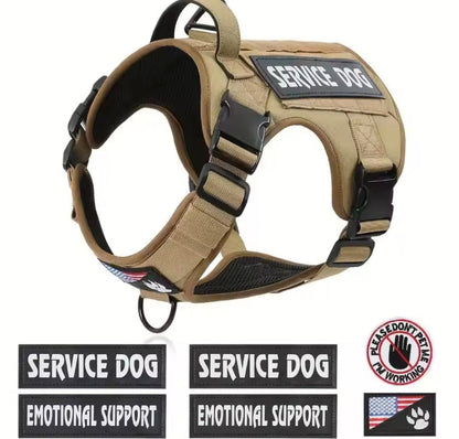 Set of 5 professional dog patches including Service Dog, ESA, Don&