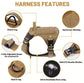 Tactical Service Dog Harness - Escape - Proof Vest with Handle + 4 Patches Included - PawsiFypets
