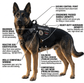 Tactical Service Dog Harness - Escape - Proof Vest with Handle + 4 Patches Included - PawsiFypets