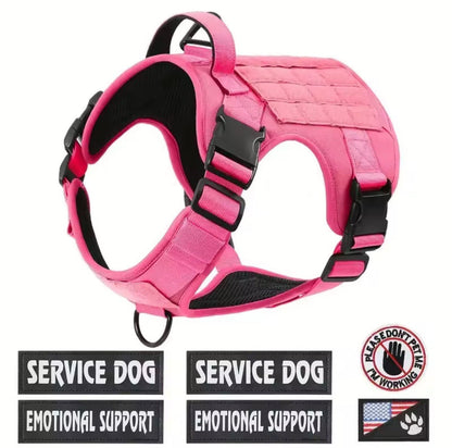 Pawsify Tactical K9 Vests available in Tactical Pink, Desert Khaki, and Stealth Black