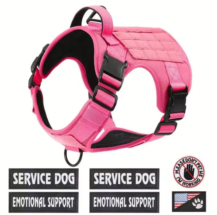 Pawsify Tactical K9 Vests available in Tactical Pink, Desert Khaki, and Stealth Black