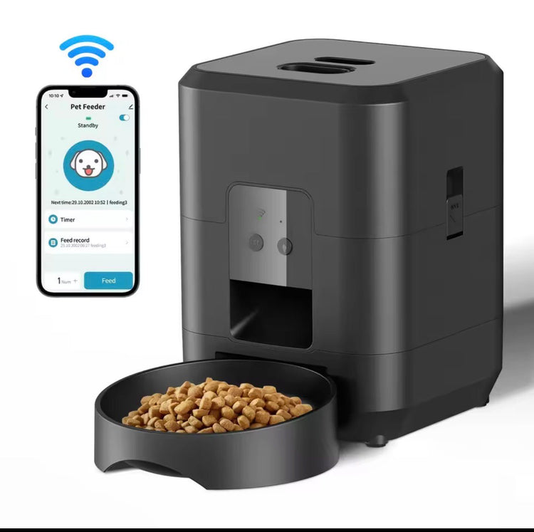 WiFi Smart Pet Feeder with HD Camera & App - Controlled Dispenser, Two - Way Audio - Remote Feeding - PawsiFypets