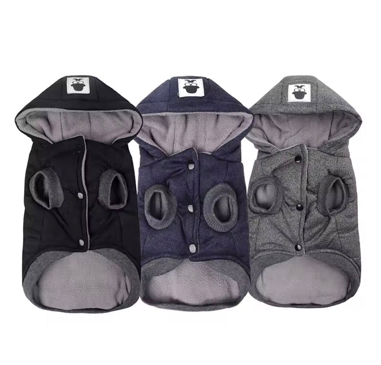Winter Warm Pet Dog Clothes — Hooded Thick Cotton Coat & Jacket - PawsiFypets